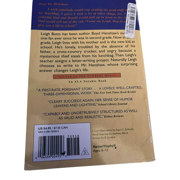 Lot Of 4 Childrens Books: Dear Mr. Henshaw, Maniac Magee, Rescue, I Funny - Picture 3 of 9